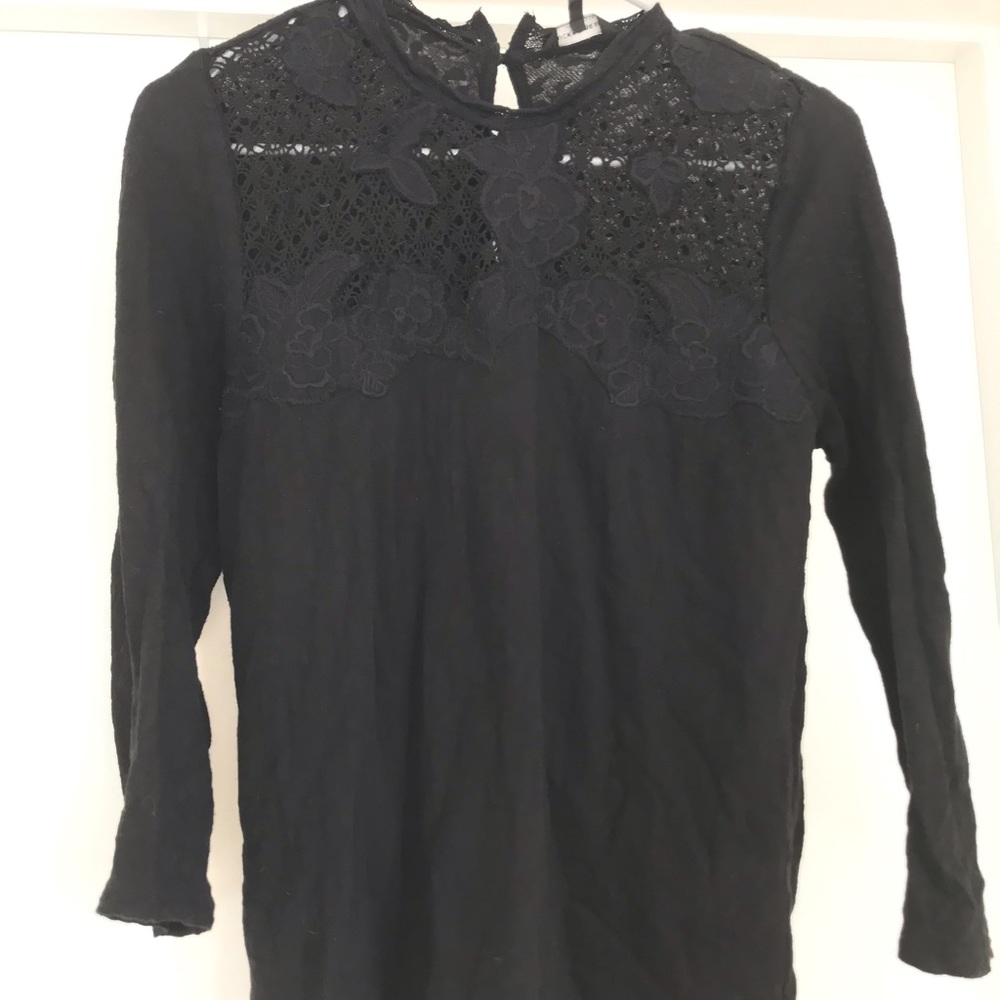 Lucky Brand Lace Detail Top